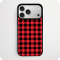 Red & Black Plaid Phone Case | Classic Buffalo Check Design