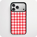 Red & White Gingham Phone Case | Classic Summer Check Design