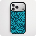 Teal Turing Pattern Phone Case | Abstract Organic Design