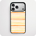 Orange & Yellow Watercolour Stripe Phone Case | Sunset Design