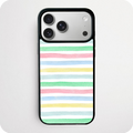 Pastel Rainbow Watercolour Stripe Phone Case | Spring Design