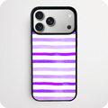 Purple Watercolour Stripe Phone Case | Dreamy Lilac Design
