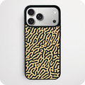 Sand & Navy Turing Pattern Phone Case | Warm Abstract Design