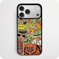 Cartoon Monster Doodle Phone Case | Quirky Illustrated Design