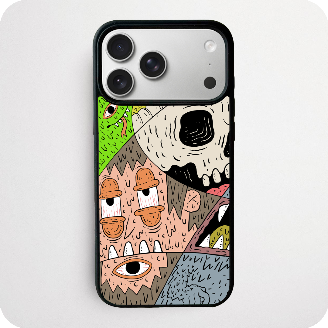 Creature Texture Patchwork Phone Case