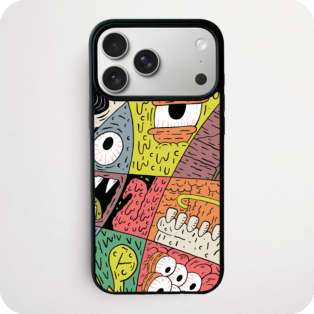 Bloodshot Eyeball Patchwork Phone Case