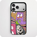 Snot-Dripping Monster Grid Phone Case