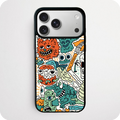 Spiky Sun Monster Doodle Phone Case