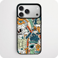 Good Vibes Skeleton Doodle Phone Case