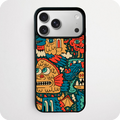 Dark Teal Winged Bird Monster Phone Case