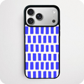 Blue Brush Stroke Rectangle Pattern Phone Case