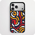 Retro Swirl Abstract Art Phone Case