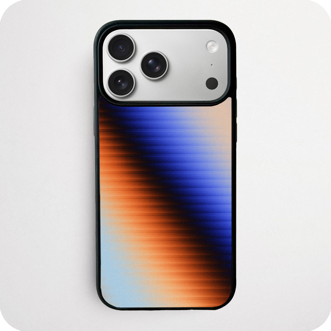 Blue and Orange Motion Blur Gradient Phone Case