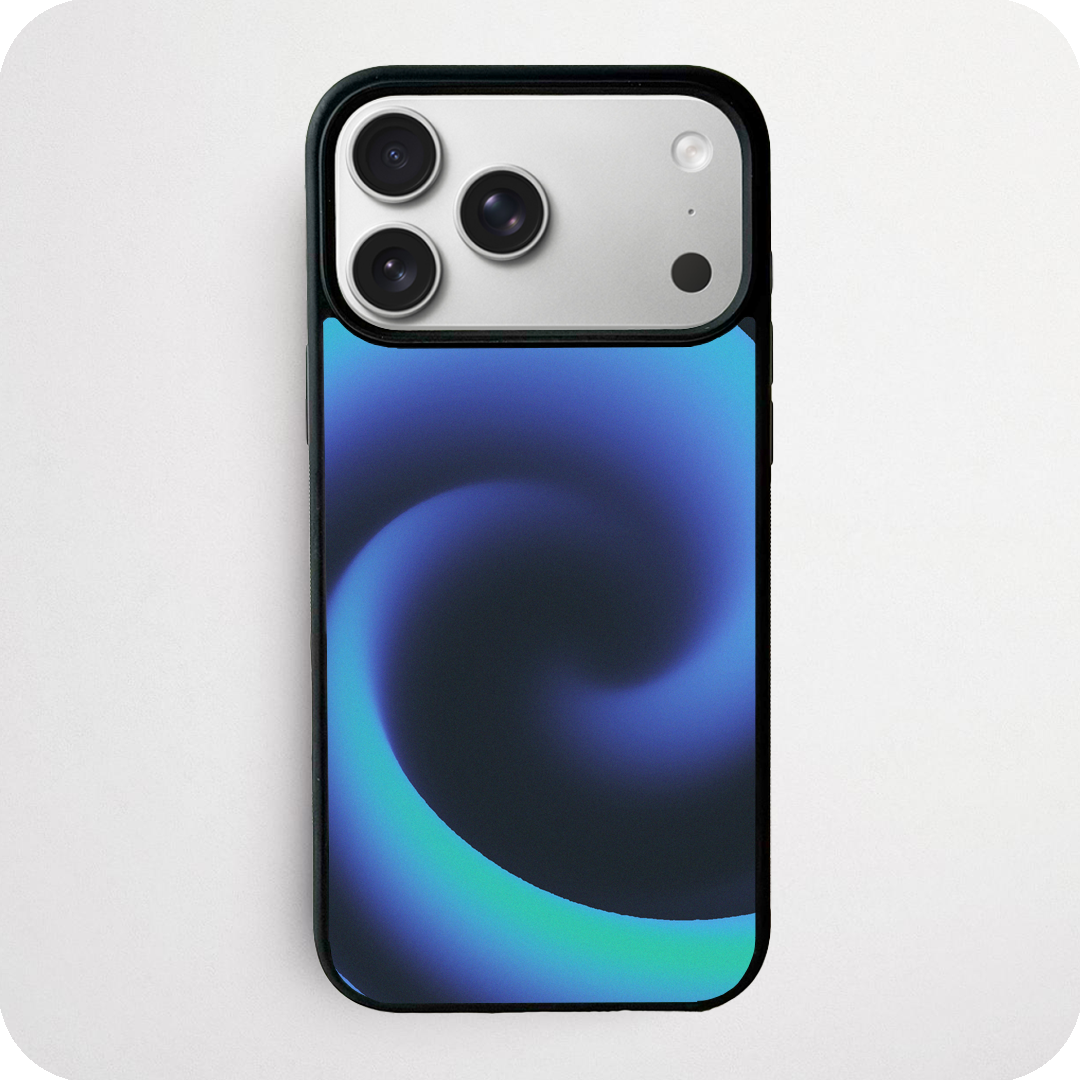 Deep Blue Vortex Gradient Phone Case