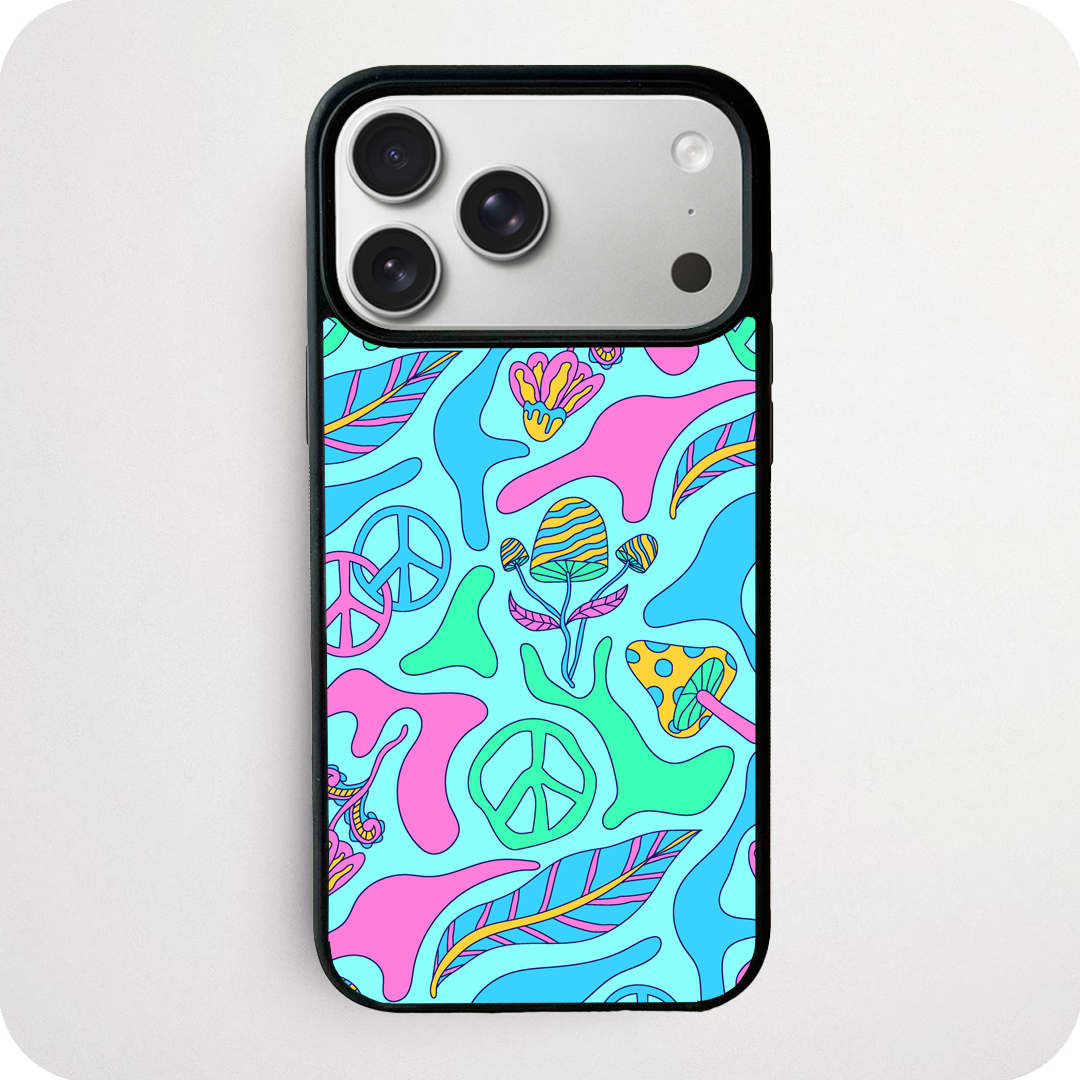 Groovy Peace Sign Mushroom Phone Case