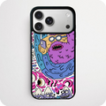 Purple Fuzzy Monster Selfie Phone Case