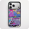 Purple Blob Monster Comic Strip Phone Case