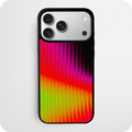 Neon Vertical Stripe Gradient Phone Case | Red to Magenta Abstract Design