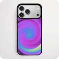 Pink Holographic Swirl Aura Phone Case | Dreamy Gradient Abstract Design