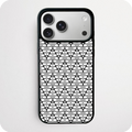 Black & White Geo Cell Pattern Phone Case | Monochrome Geometric Design