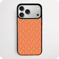 Orange Geo Cell Pattern Phone Case