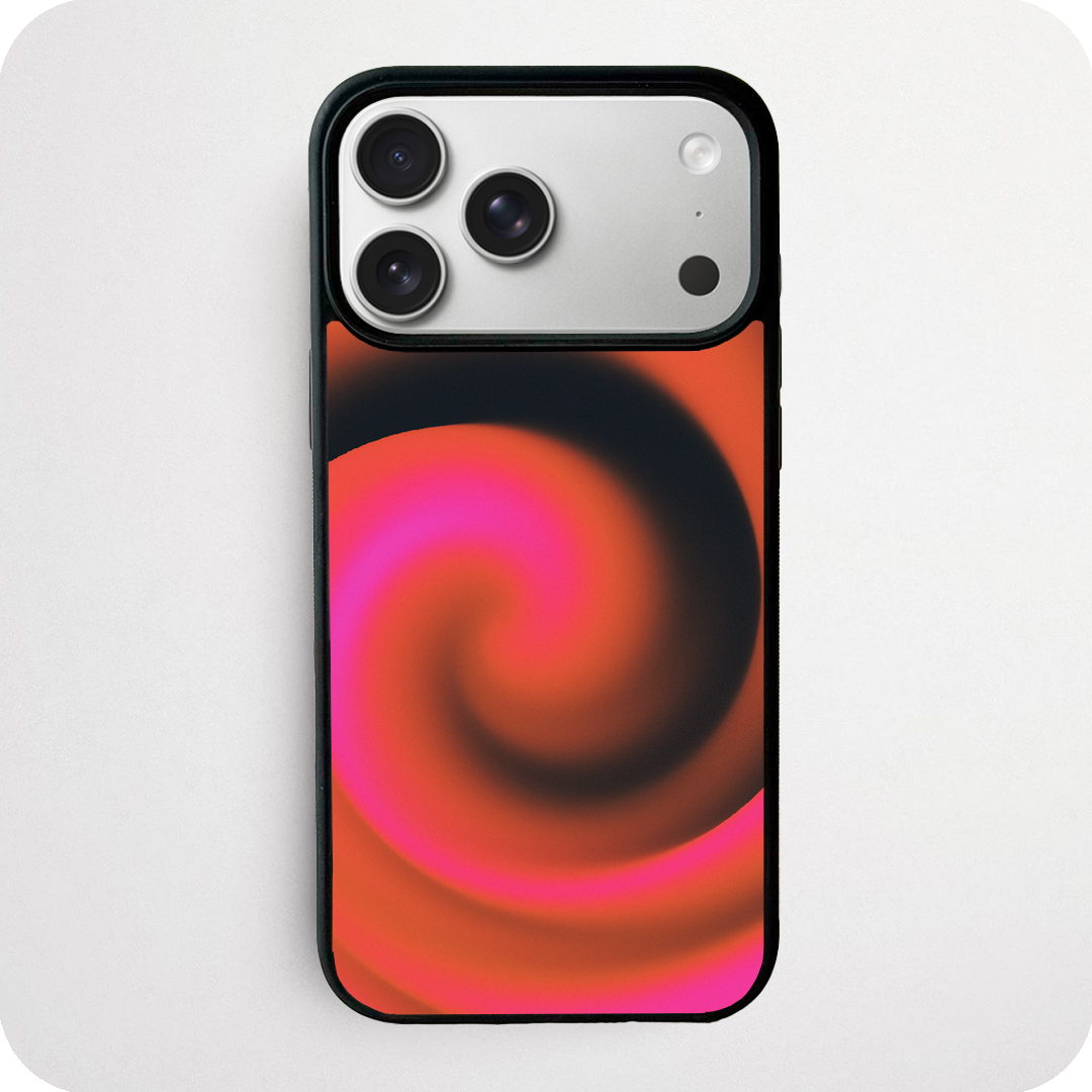 Red and Pink Swirl Vortex Phone Case