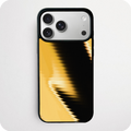 Gold and Black Glitch Motion Phone Case