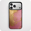 Pink and Gold Marble Foil Phone Case