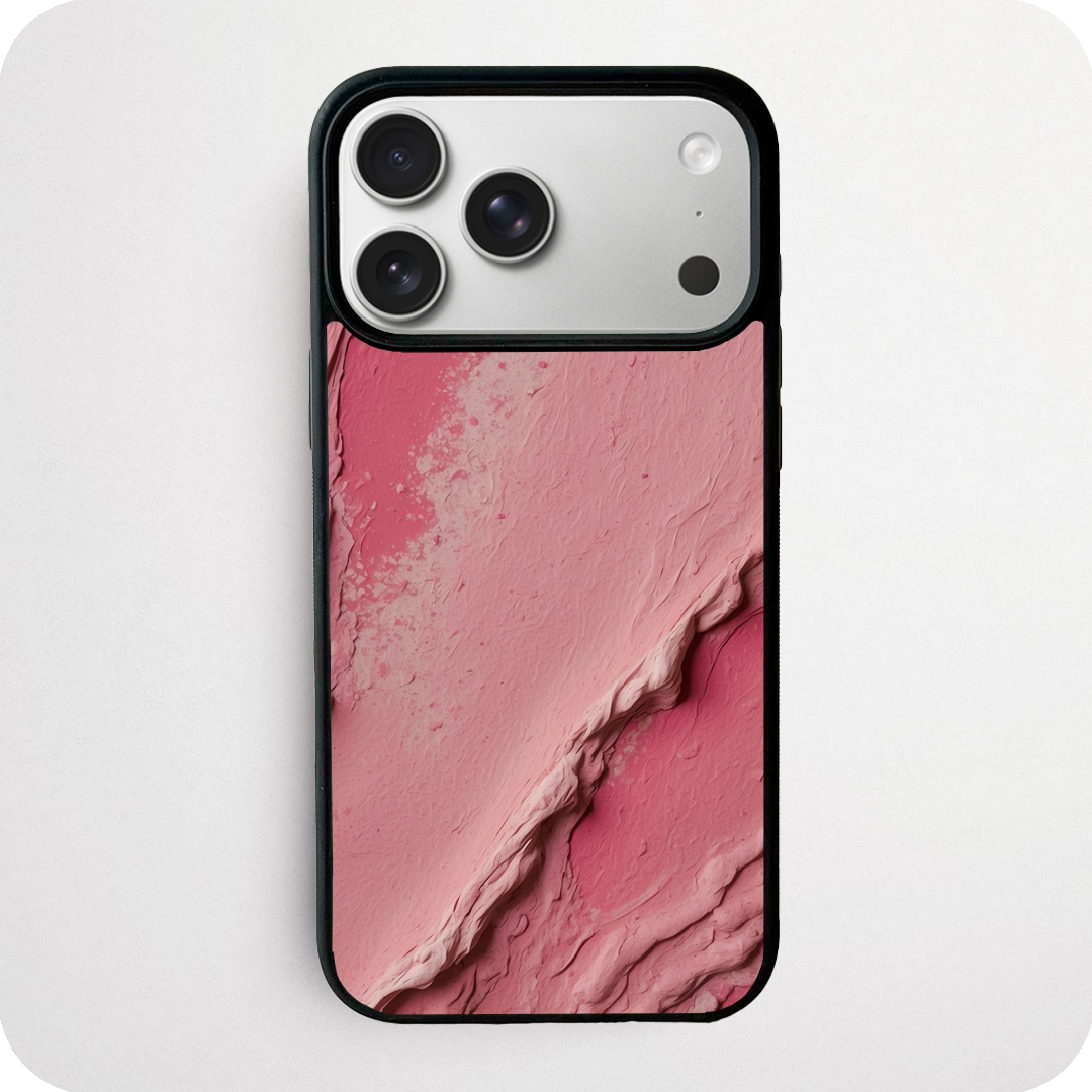 Pink Plaster Texture Abstract Phone Case
