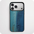 Teal Peeling Paint Rust Texture Phone Case