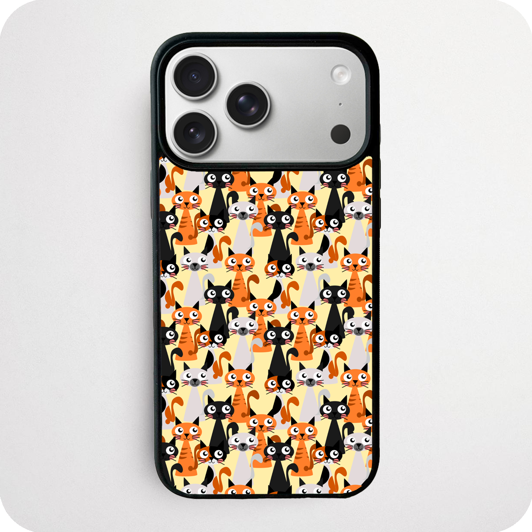Cartoon Cats Pattern Phone Case