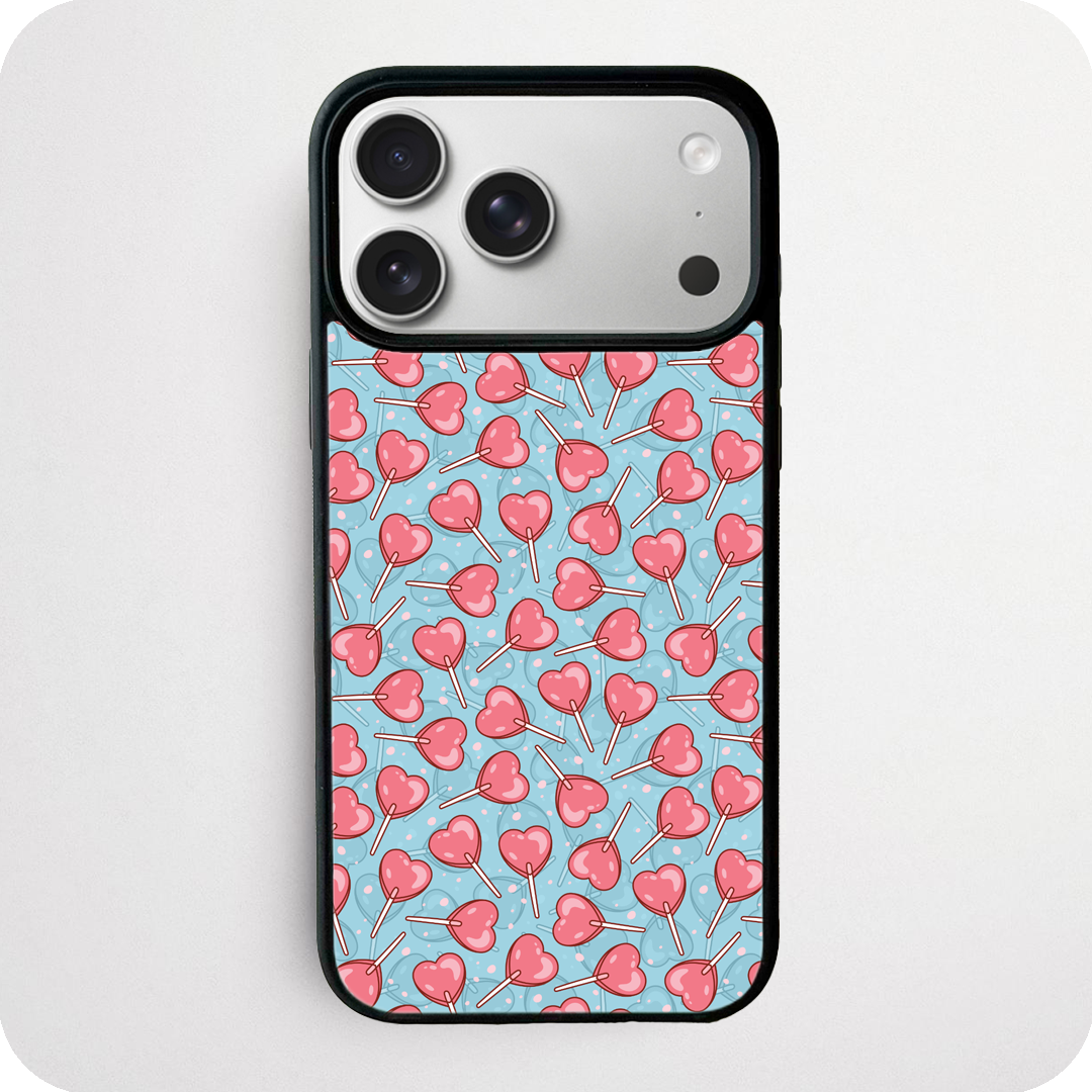 Heart Lollipop Phone Case | Cute Candy Aesthetic Design