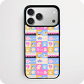 Cat Icons Checkerboard Phone Case