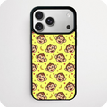 Cartoon Monkey and Banana Yellow Phone Case