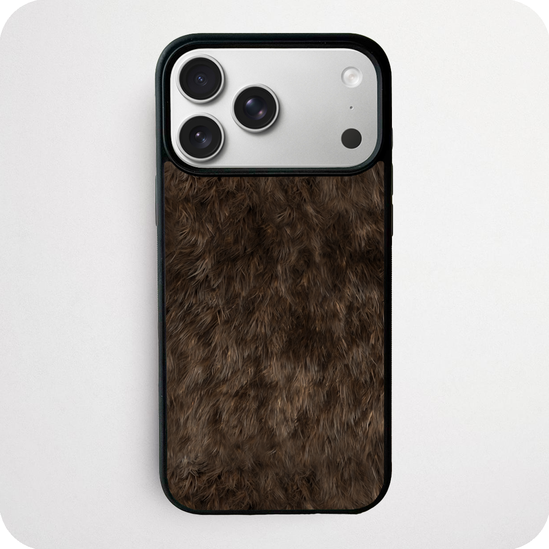 Dark Brown Bear Fur Phone Case