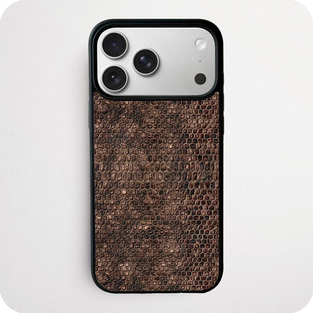 Brown Snake Skin Phone Case