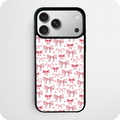 Watercolour Bow Phone Case | Coquette Ribbon Pattern Design