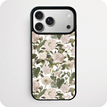 White Rose Botanical Phone Case | Vintage Garden Floral Design