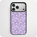 White Daisy Scatter Phone Case | Lavender Purple Botanical Illustration Design