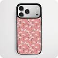 White Daisy Scatter Phone Case | Blush Pink Botanical Illustration Design