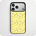 White Daisy Scatter Phone Case | Sunny Yellow Botanical Illustration Design