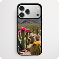 Blooming Cactus Phone Case | Desert Floral Landscape Design