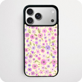 Purple Daisy Watercolour Phone Case | Lemon Yellow Floral Botanical Design