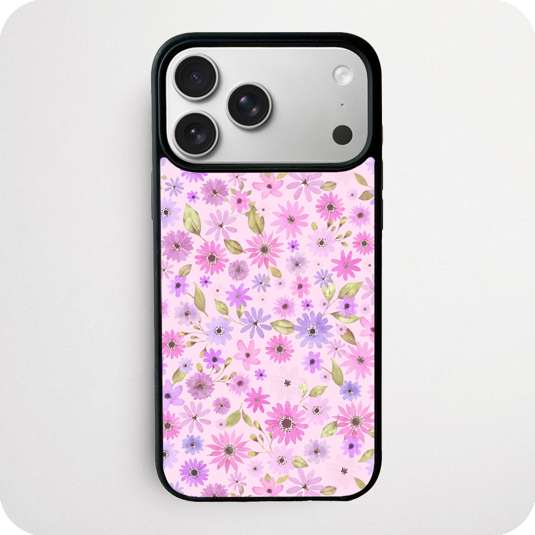 Pink Daisy Watercolour Phone Case | Blush Floral Botanical Design
