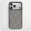 Holly & Berry Phone Case | Periwinkle Purple Botanical Pattern Design