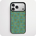 Holly & Berry Phone Case | Teal Green Botanical Pattern Design