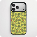 Holly Berry Botanical Pattern Yellow Phone Case