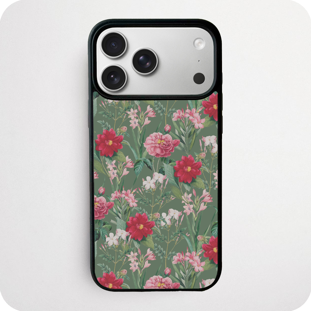 Vintage Botanical Floral Green Phone Case