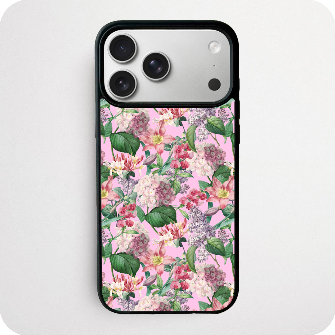Pink Botanical Garden Floral Phone Case