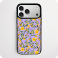 Yellow Wildflower Botanical Purple Phone Case